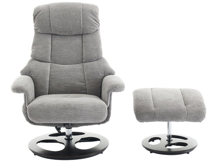 Ergonomic Recliner Chair With Ottoman, Modern 360° Swivel With Footstool