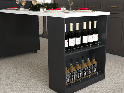 Expandable Kitchen Island With Power Outlet