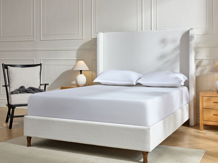 Harper - Tall Headboard Upholstered Bed / High Headboard / Elegant Simplicity / No Box Spring Needed