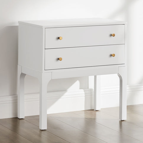 Alonso - 2 Drawer Nightstand - White