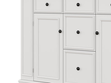 Sideboard Buffet Cabinet With 5 Drawers, 2 Cabinets, Adjustable Shelves