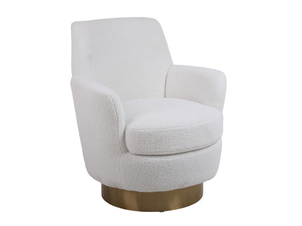 Teddy Swivel Barrel Chair, Swivel Accent Chairs Armchair For Living Room