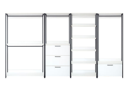 Fiona - Freestanding, Walk-In Closet System - White - Wood