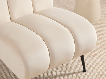 Upholstered Armless Chair For Living Room