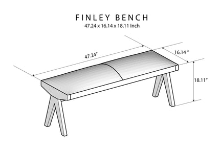 Chad - Bench - Brown / Tan