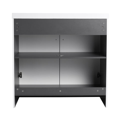 Modern Freestanding Bathroom Vanity With Soft Close Cabinet Doors