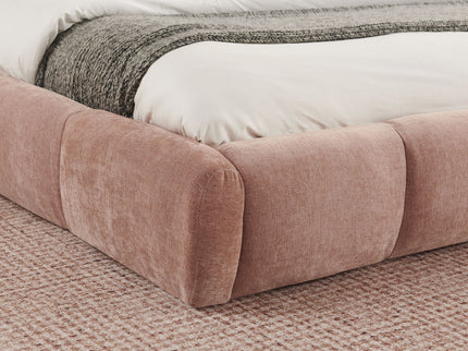 Upholstered Platform Bed Frame, Low Profile Floor Bed, No Box Spring Required