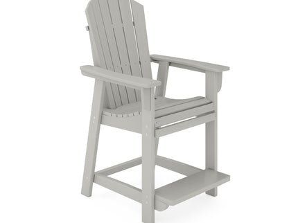 Adirondack Style Counter Chair Stylish HDPE Poly Lumber For Dining, Patio, And Garden Comfort