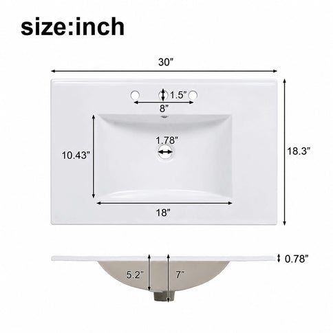 Modern Traditional Bathroom Vanity With Sink