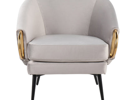 Claire - Contemporary / Glam Chair - Black / Silver