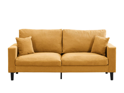 Modern Upholstered 3 Seat Sofa, High Resilience