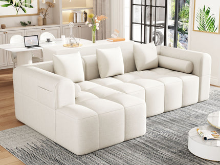 Sectional Free Combined Sofa With 2 Side Pockets