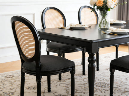 French Country Dining Chairs With Round Back (Set of 2)