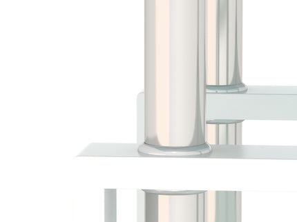 Modern Tempered Glass Tea Table, End Square Table For Living Room