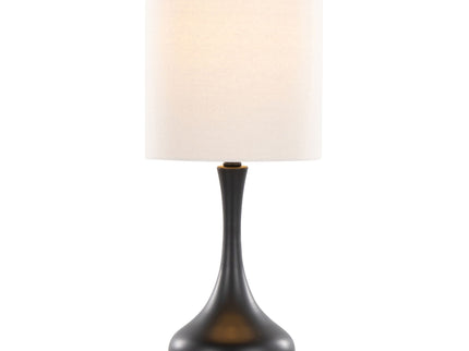 Genie - Contemporary Table Lamp (Set of 2) - Matte Black / Oatmeal