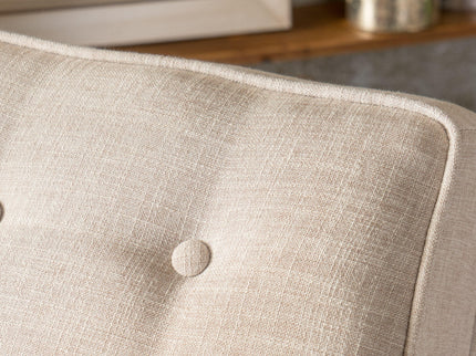 Mid-Century Modern Recliner With Button Tufted Waffle Stitch