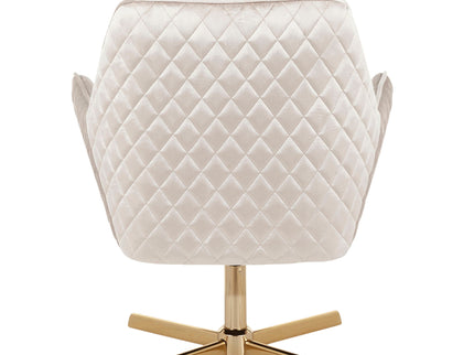 Diana - Contemporary Lounge Chair - Gold / Cream