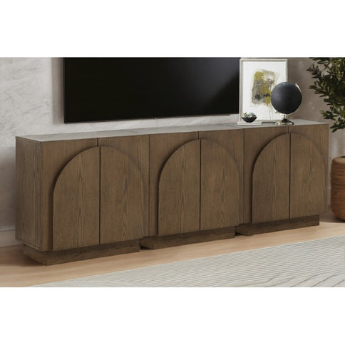 Modern Sideboard Buffet With Arched Cabinet Doors