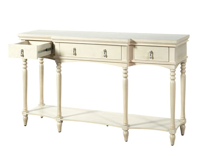 Retro Console Table With 3 Soft Close Drawers