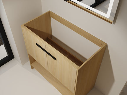 Modern Freestanding Bathroom Vanity With 2 Doors