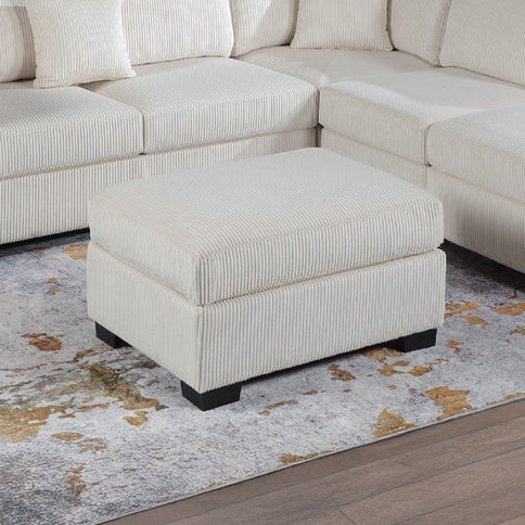 Sectional Sofa Set With Reversible Left / Right Chaise And Matching Cocktail Ottoman