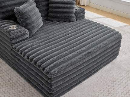 Oversized Chaise Lounge Chair Indoor With Pillows For Living Room
