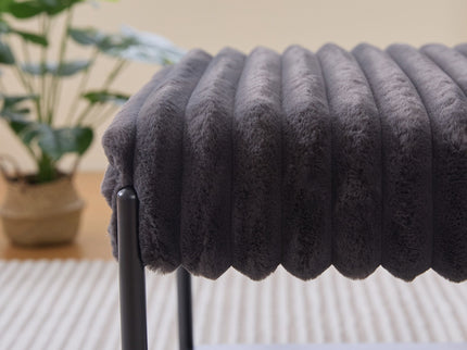 Upholstered Ottoman Coffee Table Foot Rest With Open Storage