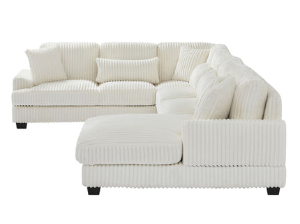 Oversized Sectional Sofa U - Shaped Sofa Couch Modern Sofa Upholstered In Soft With A Chaise Lounge For Living Room