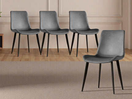 Modern Dining Chairs Ergonomic Design For Kitchen (Set of 4)