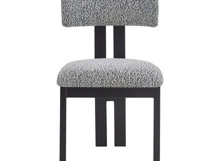 Modern Upholstered Armless Dining Chairs With Metal Legs