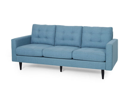 Jenny - Contemporary Tufted Fabric 3 Seater Sofa