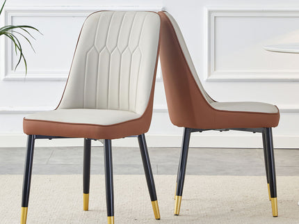 Modern Dining Chair With Metal Leg