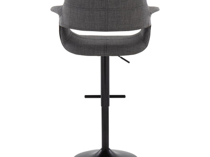 Vintage Flair - Mid Century Modern Adjustable Barstool With Straight T Footrest (Set of 2)