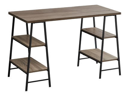 Computer Desk For Home Office, Storage Shelves, Industrial Design
