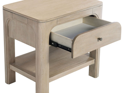 Flores - 1 Drawer Nightstand With Dual USB Ports - Mango Color
