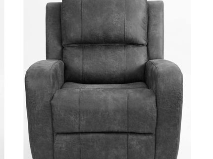 Modern Style Manual Recliner With Square Arms And Tufted Design