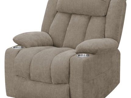 Beca - Upholstered Power Lift Recliner With Cupholders And USB Charging