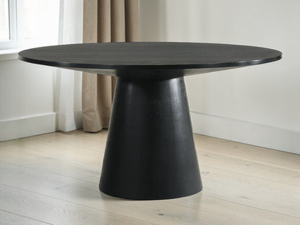 Froja - Manufactured Wood Round Dining Table - Black