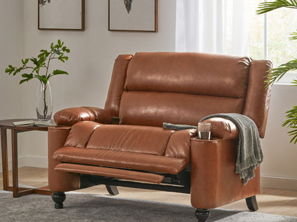 Tufted Design Wide Manual Recliner Chair