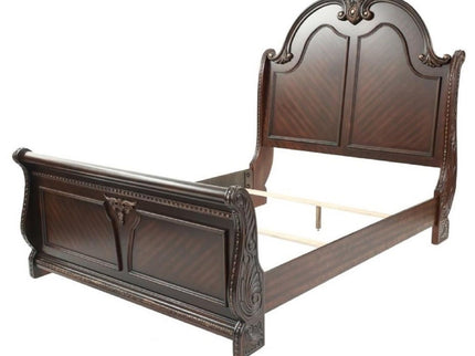 Queen Size Bed Panel Headboard And Footboard - Brown