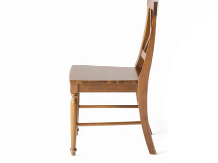 Dining Chair With X Shaped Back (Set of 2)
