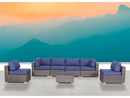 Outdoor Wicker Seating Group With Cushions