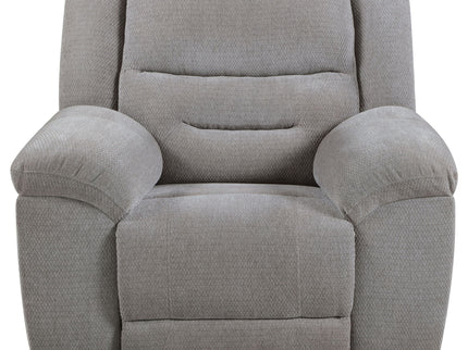 Sebring - Upholstered Glider Recliner Chair With Manual Recline And Smooth Gliding Motion - Gray