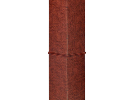 Jacob - 6 Shelf Curio Display Cabinet - Red / Brown