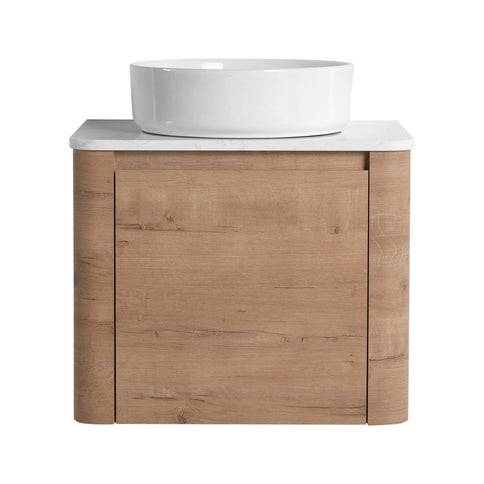 Wall Mounted Bathroom Vanity & Art Sink & 1 Soft Close Door