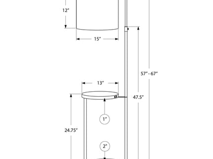 Floor Lamp Usb Port Included Lighting