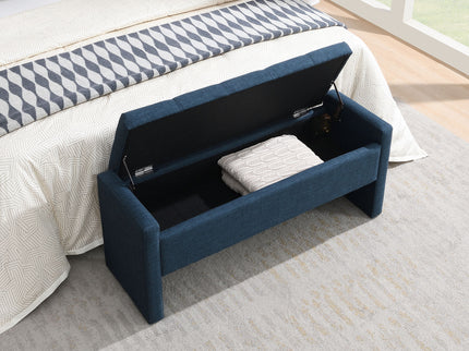 Modern Upholstered Large Bed End Bench With Storage