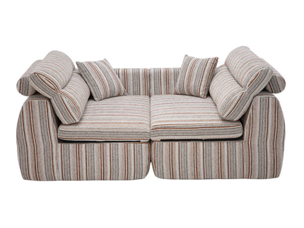 3 Seater, Couch With Throw Pillows For Living Room