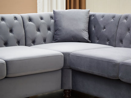 Streamline Modern L-Shaped Corner Sofa