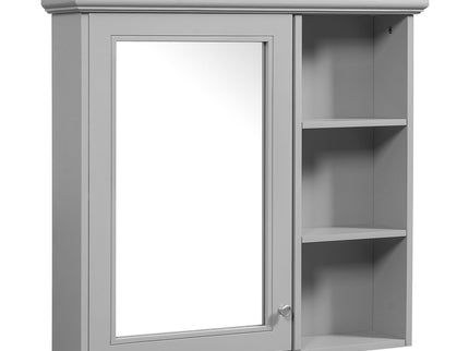 Wall Mounted Bathroom Medicine Cabinet With Mirror And Adjustable Storage With Soft Close Hinges
